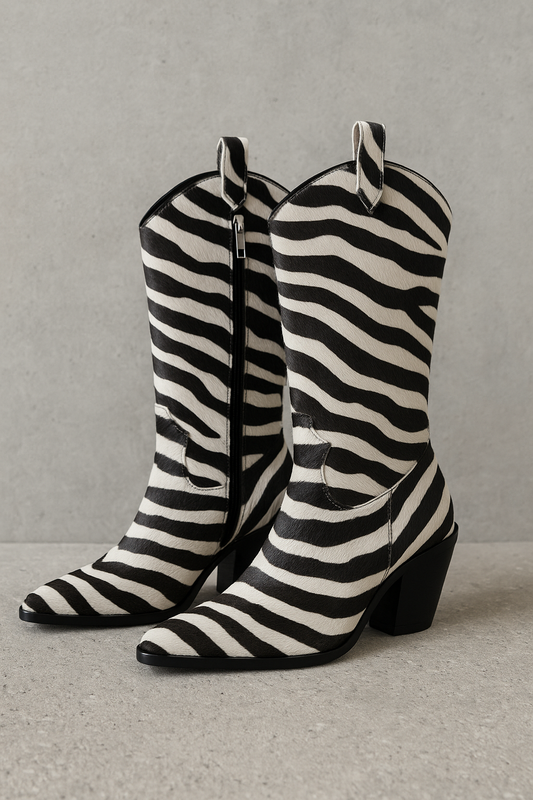 BOTAS ZEBRA PIEL