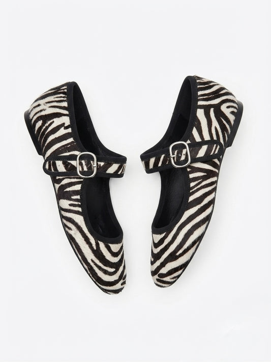FLATS CEBRA PIEL