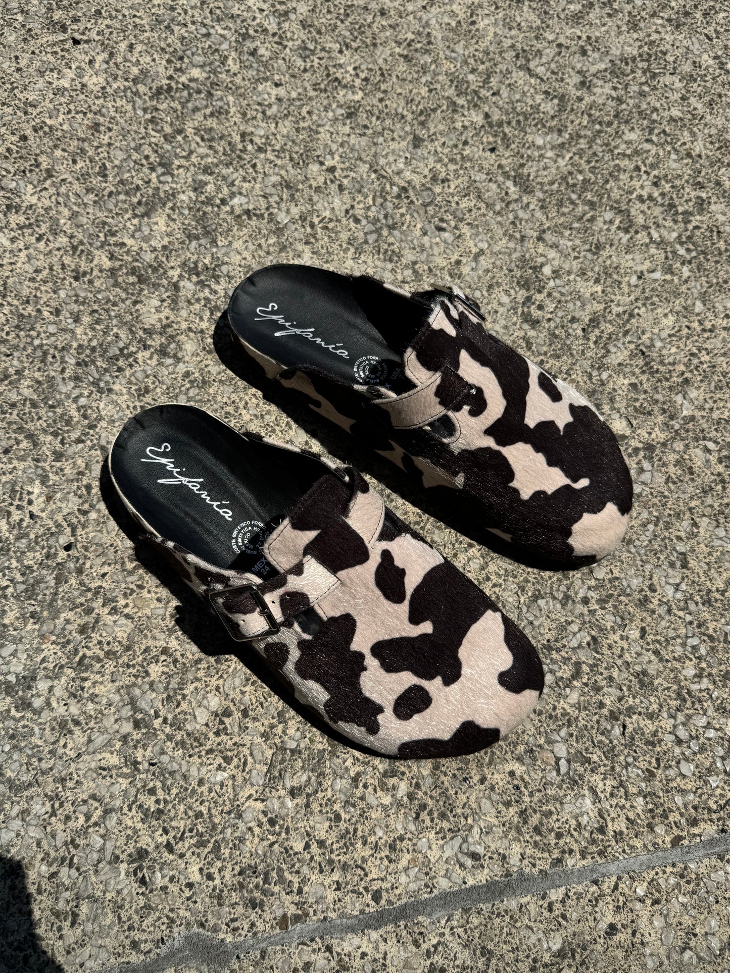 CLOGS VACA NEGRO
