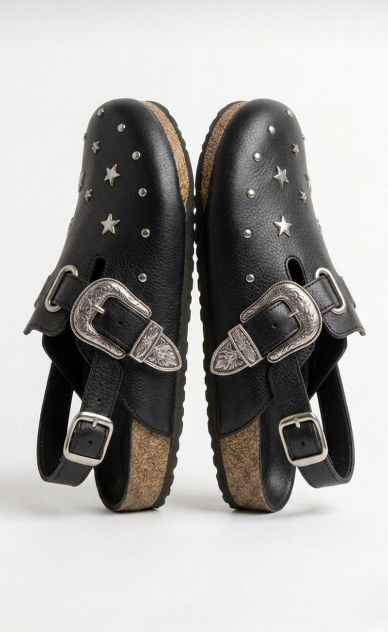 CLOGS NEGRO TOBILLERA
